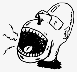 Screaming Face Png - Screaming Person Clipart, Transparent Png, Transparent PNG