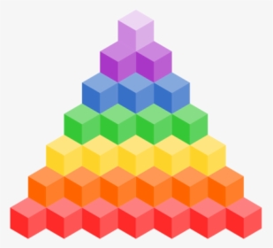 Pyramid,cake Decorating Supply,chakra - Colourful Stair Png, Transparent Png, Transparent PNG