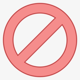 This Icon Is Of A Circle With A Slash Mark Running, HD Png Download, Transparent PNG