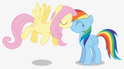 Fluttershy Et Rainbow Dash Pony , Png Download - Mlp Fluttershy And Rainbow Dash, Transparent Png, Transparent PNG