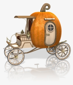 Pumpkin Carriage Png Jpg Black And White Stock - Pumpkin Car Png, Transparent Png, Transparent PNG
