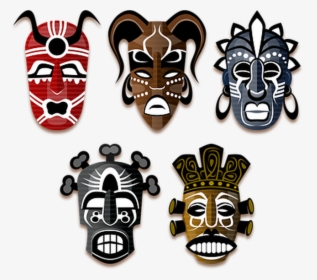 Picture - Tribal African Mask Designs, HD Png Download, Transparent PNG