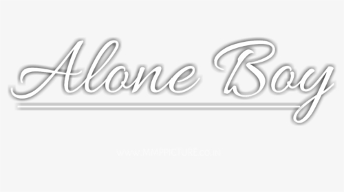 Alone Boy Text Png - Calligraphy, Transparent Png, Transparent PNG