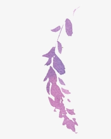 Hand Painted Purple Watercolor Leaves Png Transparent - Watercolor Leaf Png Purple, Png Download, Transparent PNG
