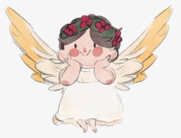 Painting Angel Cartoon Little - Watercolor Angel Clipart Free, HD Png Download, Transparent PNG