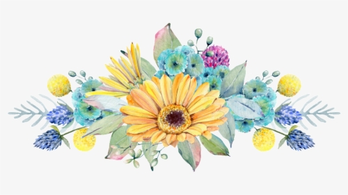 Hand Painted Golden Chrysanthemum Png Transparent - Watercolor Painting, Png Download, Transparent PNG