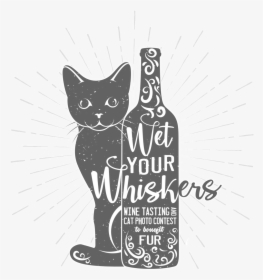 Wine Tasting Logo 2018 - Black Cat, HD Png Download, Transparent PNG