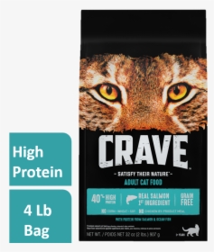 Crave Grain-free With Protein From Salmon & Ocean Fish - Crave Dry Cat Food, HD Png Download, Transparent PNG