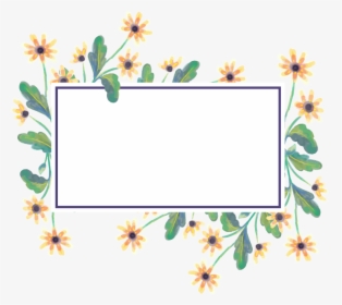 Chrysanthemum Frame Vector Flower Illustration Png - กรอบ ข้อความ Png ดอกไม้, Transparent Png, Transparent PNG