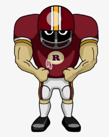Redskins At Getdrawings Com Free For Personal - Saints Football Player Cartoon, HD Png Download, Transparent PNG