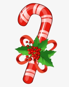 Candy Cane Clipart - Christmas Candy Cane Cartoon, HD Png Download, Transparent PNG