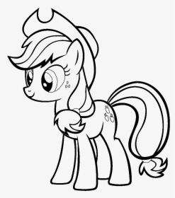 Applejack Coloring Pages 0 - Apple Jack My Little Pony Coloring Page, HD Png Download, Transparent PNG