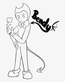 Quarter Coloring Page - Bendy Free Coloring Pages, HD Png Download, Transparent PNG