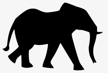 African Elephant Silhouette Clip Art - Elephant Silhouette Png, Transparent Png, Transparent PNG