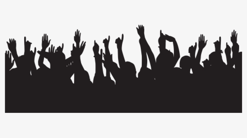 Clipart Royalty Free Download Party People Hands Up - Party People Silhouette Png, Transparent Png, Transparent PNG