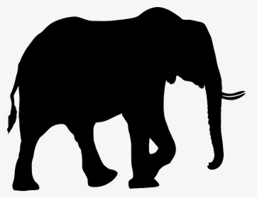 African Elephant Silhouette Bear Clip Art - Elephant Silhouette African Animals, HD Png Download, Transparent PNG