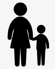 Mother With Son Silhouettes - Joint Hindu Family Business, HD Png Download, Transparent PNG