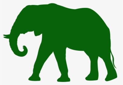 African Elephant Silhouette, HD Png Download, Transparent PNG