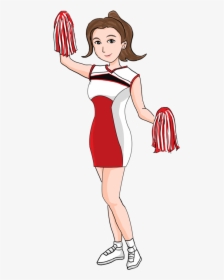 Transparent Cheerleader Clip Art - Transparent Cheerleader Clipart, HD Png Download, Transparent PNG