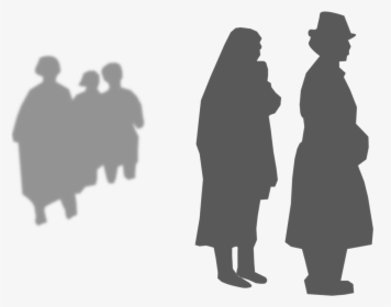 Standing,human Behavior,silhouette - Last Respects, HD Png Download, Transparent PNG
