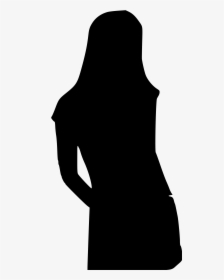 Silhouette Woman Clip Art - Female Teenager Silhouette, HD Png Download, Transparent PNG