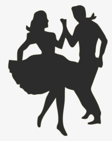 Ballroom Dance Swing Social Dance Country-western Dance - Silhouette Square Dance, HD Png Download, Transparent PNG
