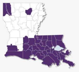 Peoples Health Secure Health 2020 Plan Parish Map - Louisiana Purple And Gold, HD Png Download, Transparent PNG