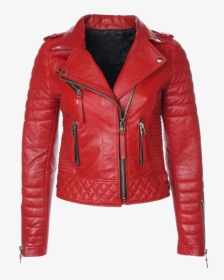 Transparent Leather Jacket Png - Cute Red Leather Jacket, Png Download, Transparent PNG