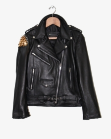 Coat Clipart Leather Jacket - 3sixteen X Schott Perfecto, HD Png Download, Transparent PNG