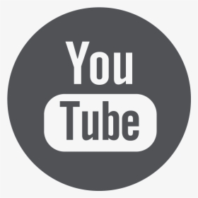 Youtube Logo Grey Round Hd Png Download Transparent Png Image Pngitem