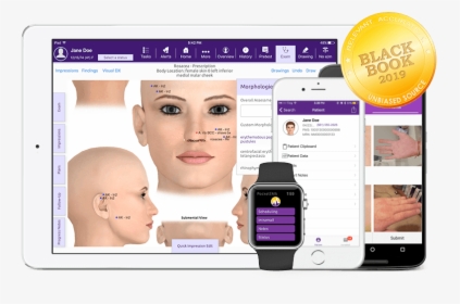 Modmed Dermatology Software Suite On Ipad, Iphone, - Ema Electronic Medical Records, HD Png Download, Transparent PNG