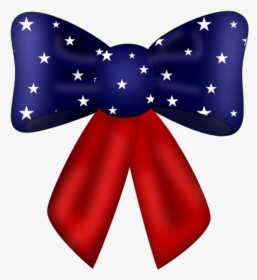 Freetoedit Bow Hairbow Ribbons Americanflag Flag Oldglo - Fourth Of July Bow Clipart, HD Png Download, Transparent PNG