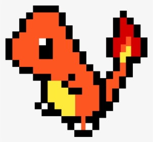 Pixel Art Pokemon Charmander, HD Png Download, Transparent PNG