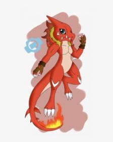 If Charmeleon Were A Digimon By Harubyakko-d925m1e - Charmeleon Digimon, HD Png Download, Transparent PNG