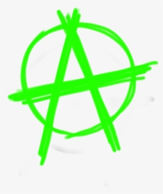 Anarchy Symbol - Lime Green Anarchy Symbol, HD Png Download, Transparent PNG