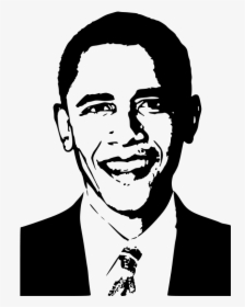 Barack Obama Png - Black And White Obama, Transparent Png, Transparent PNG