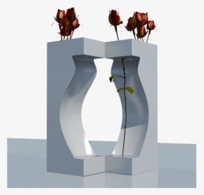 Transparent White Flower Vase Png - Garden Roses, Png Download, Transparent PNG