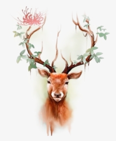 Deer Elk Moose Tattoo Paper - Moose Tattoo, HD Png Download, Transparent PNG