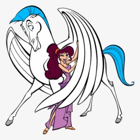 Transparent Pegasus Clipart - Hercules Disney Megara And Pegasus, HD Png Download, Transparent PNG