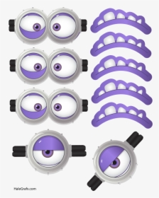 Evil Minion Png - Purple Minion Eyes Printable, Transparent Png, Transparent PNG
