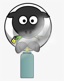 Spray Can Sheep - Cartoon Sheep, HD Png Download, Transparent PNG