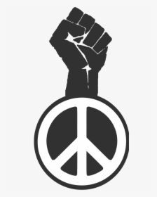 Black Power Collection Clip - Peace Sign With Fist, HD Png Download, Transparent PNG