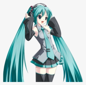 Why Is This Girl Taking A Slice Of Bread Out Of Her - Anime Hatsune Miku Transparent, HD Png Download, Transparent PNG