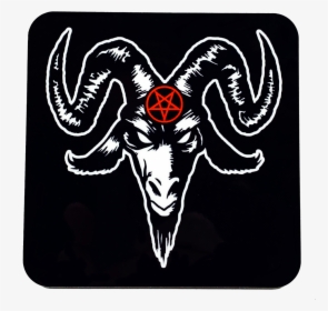 Baphomet Drink Coaster - Devil Goat Head, HD Png Download, Transparent PNG