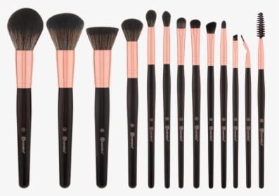 Makeup Brush Png Free Download - Bh Cosmetics Signature Rose Gold Brush Set, Transparent Png, Transparent PNG