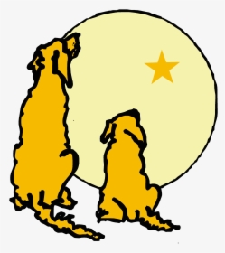 Come To Heal Dog In Front Of Big Yellow Moon Logo, HD Png Download, Transparent PNG