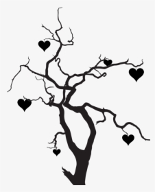 Raven On Tree Silhouette , Png Download - Spooky Tree Transparent, Png Download, Transparent PNG