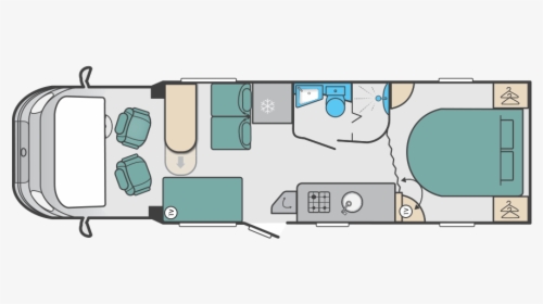 2020 Kon Tiki 625 Day Floorplan - Last Day On Earth Base Layout With Garage, HD Png Download, Transparent PNG