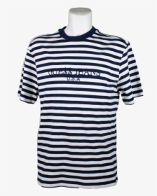 X Asap Rocky Tee Navy Striped - Primark Red And White Striped T Shirt, HD Png Download, Transparent PNG