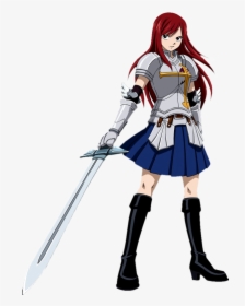 Erza Fairy Tail Anime, HD Png Download, Transparent PNG